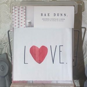 Rae Dunn "LOVE" Shower Curtain Liner